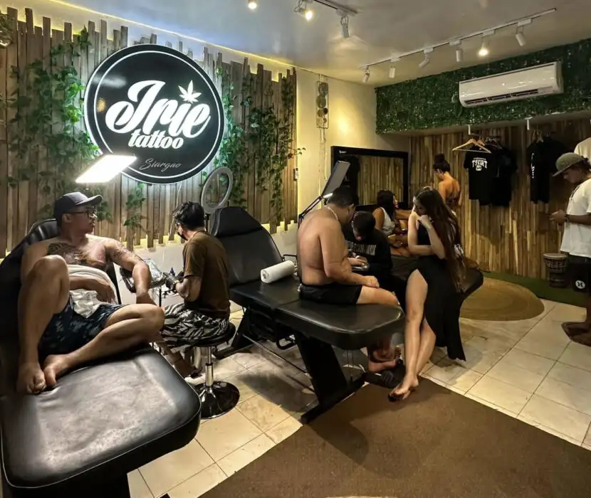 JMP Tattoo studio in Siargao showing tattoo artwork and services